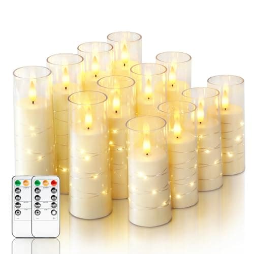 Candles arranged as cozy home decor