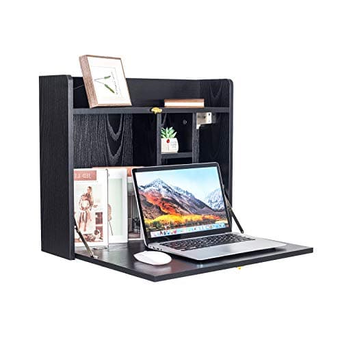 A home-office desk and chair in a warm workspace