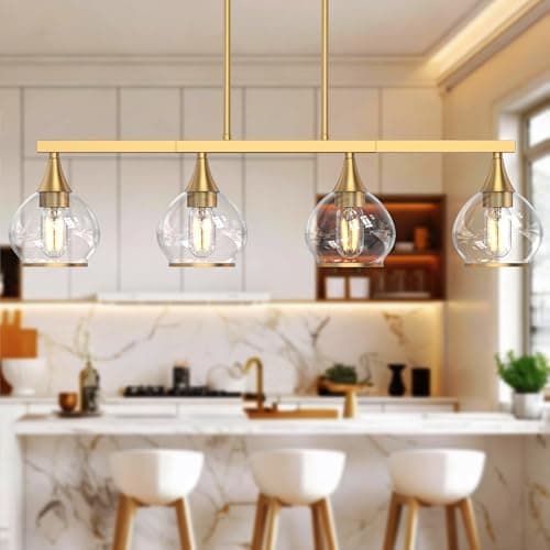 A warm kitchen with wood counters and decor
