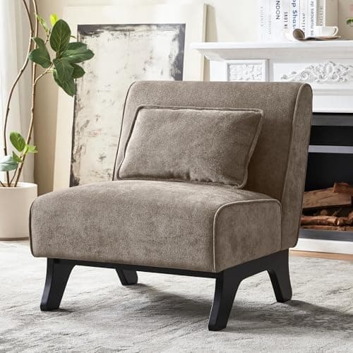 An accent chair in a cozy reading corner