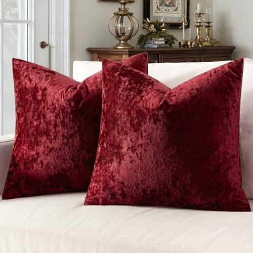 Textured throw pillows arranged on a sofa