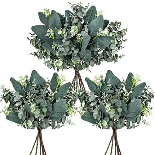 Ceramic vases styled on a shelf