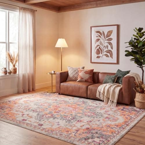 A warm, decorated bedroom