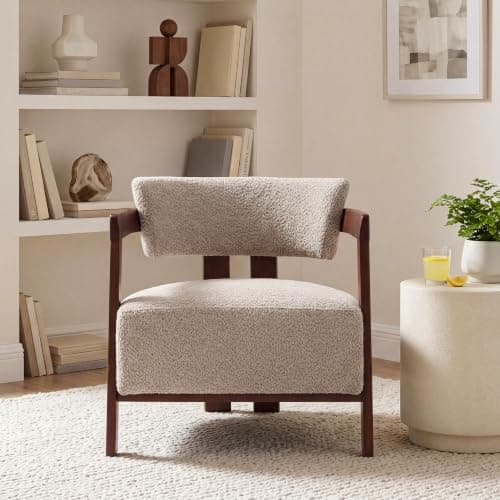 An accent chair in a cozy reading corner