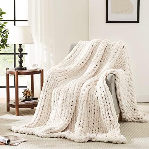 Textured throw pillows arranged on a sofa