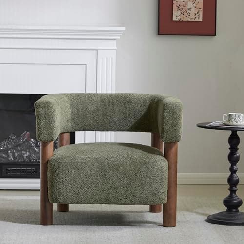 An accent chair in a cozy reading corner