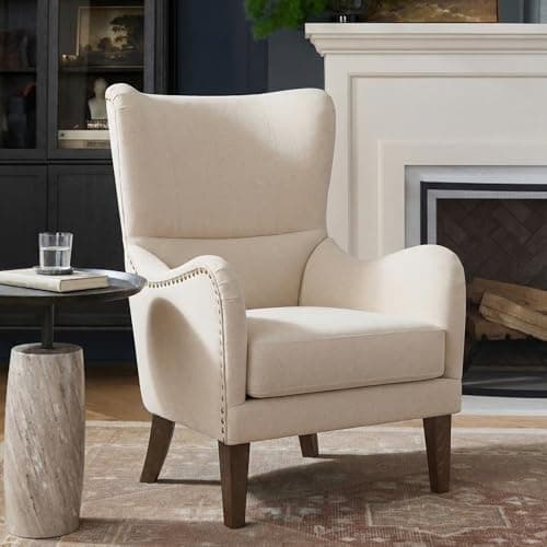 An accent chair in a cozy reading corner